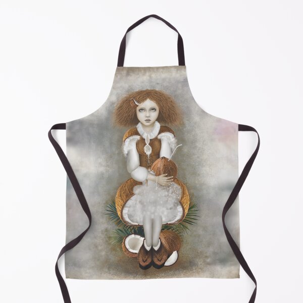 Item preview, Coconut girl in coconut dress designed and sold by vespertine4u.