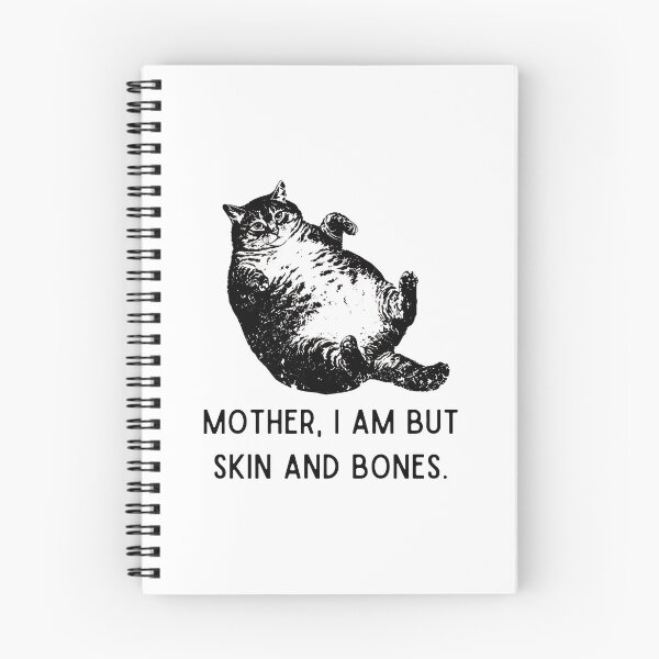 Item preview, Funny Fat Cat Mother I Am But Skin and Bones designed and sold by OlyvieArt.