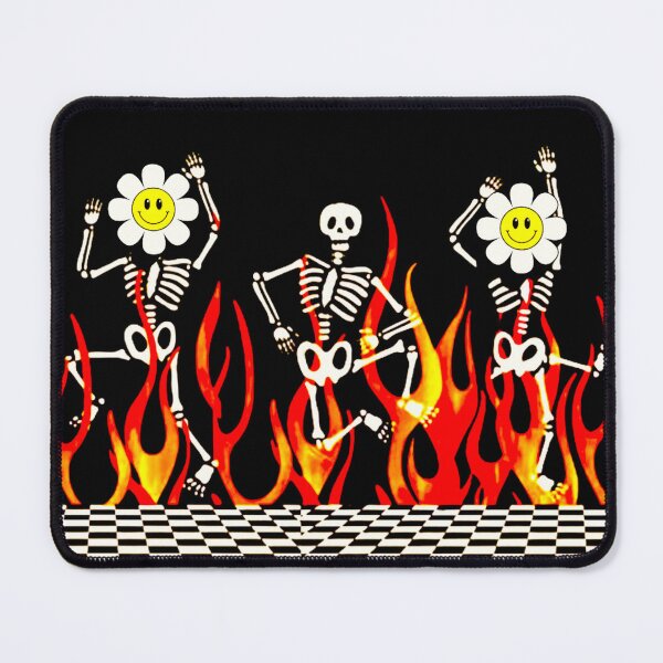 Item preview, Trippy Hellfire Dancing Skeletons designed and sold by RevolutionY2k.