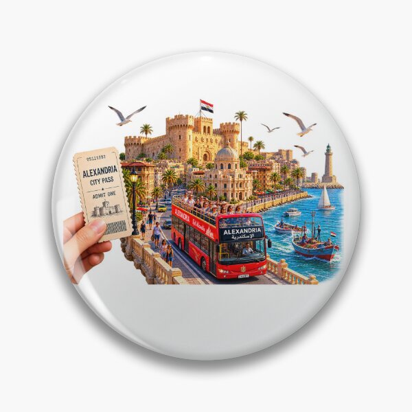 Item preview, Alexandria Egypt Travel – Mediterranean City Vintage Souvenir designed and sold by 4U---Store.