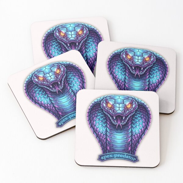 Item preview, Cyberpunk Synthwave Snake Art designed and sold by unboxedbyJuls.
