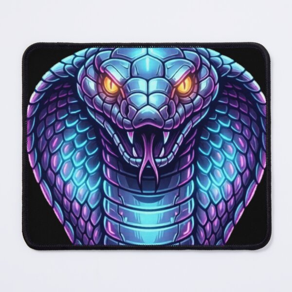 Item preview, Cyberpunk Synthwave Snake Art designed and sold by unboxedbyJuls.