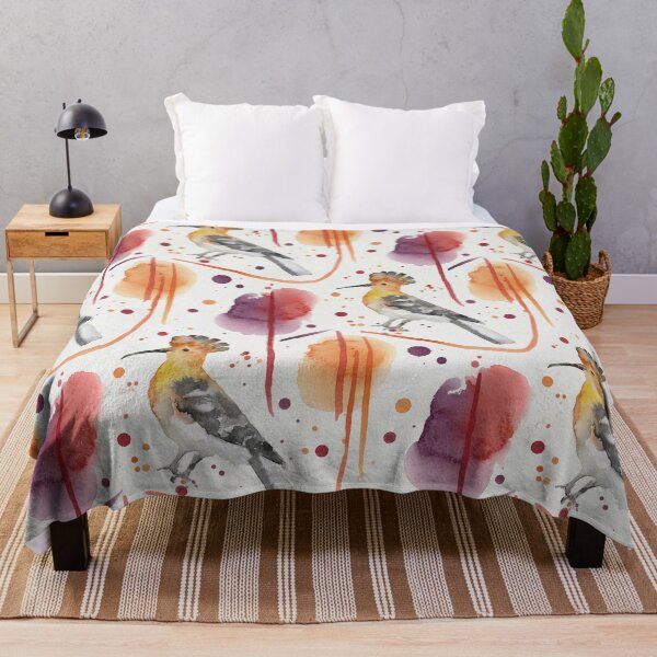 Item preview, Artistic Hoopoe Bird Watercolor Pattern designed and sold by wissal.studio.