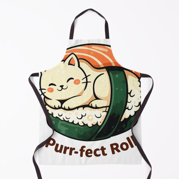 Item preview, Purrfect Roll Kawaii Cat Graphic Tee designed and sold by MOCH- ART.