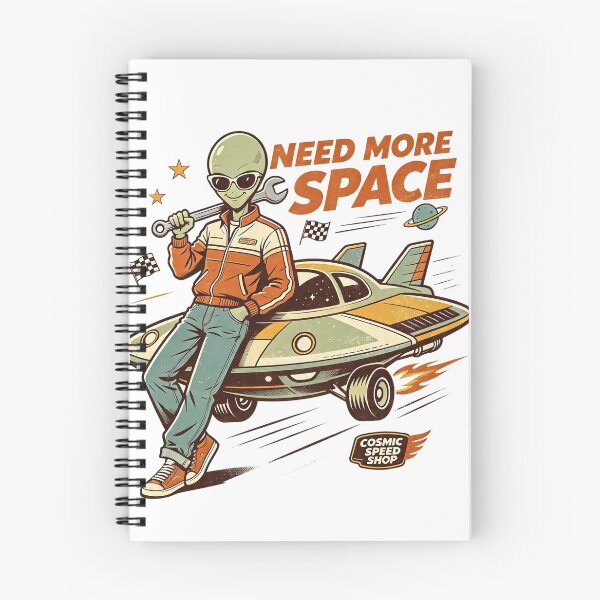 Item preview, Need More Space Alien Mechanic Hotrod designed and sold by NatalieJeans.
