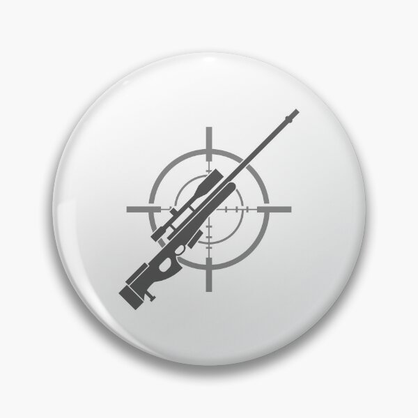 Item preview, Precision Sniper Rifle Crosshair Logo - Tactical Shooting Art designed and sold by Raloel Art.
