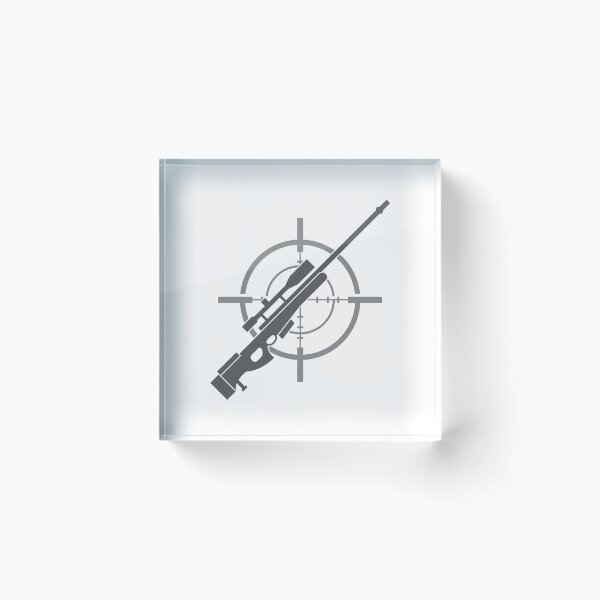 Item preview, Precision Sniper Rifle Crosshair Logo - Tactical Shooting Art designed and sold by Outlet Raloel.