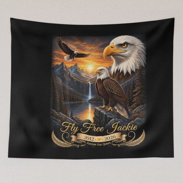Item preview, Fly Free Jackie Big Bear Bald Eagle Memorial designed and sold by Teansnack.