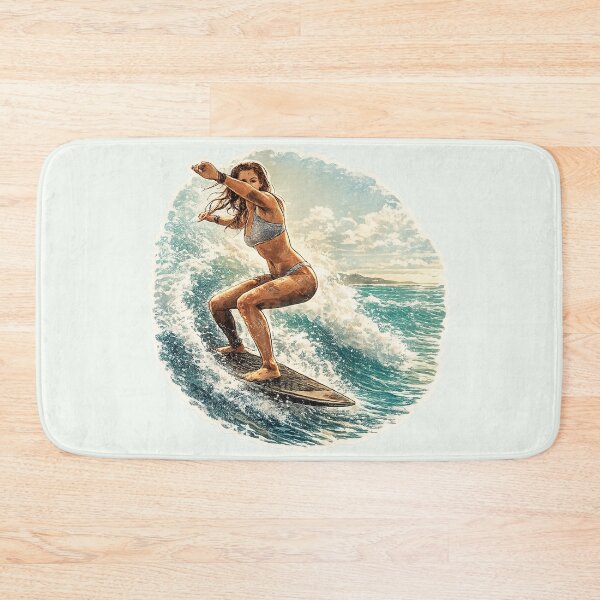 Item preview, Drop In Surfer girl designed and sold by gotucoveredart.