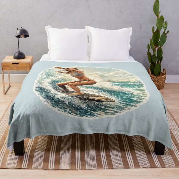 Item preview, Drop In Surfer girl designed and sold by gotucoveredart.