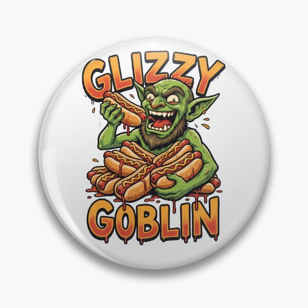 Item preview, Glizzy Goblin Funny Hot Dog Eating Monster designed and sold by k3rstman1.