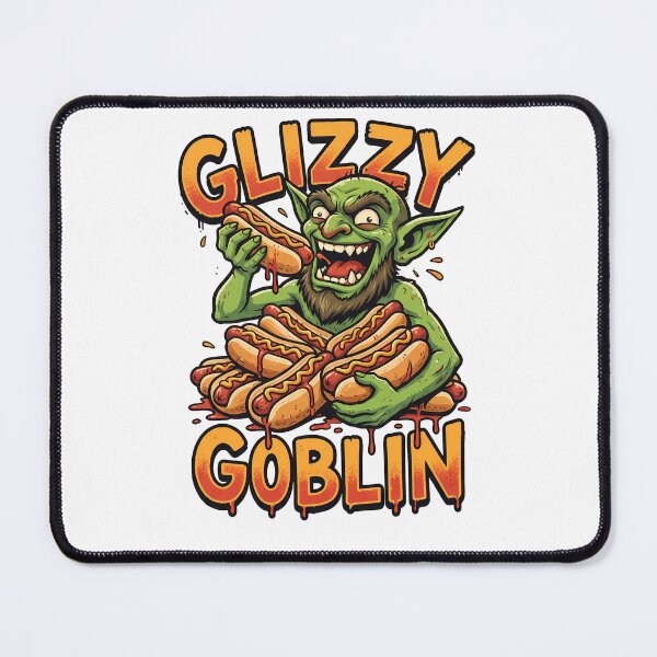 Item preview, Glizzy Goblin Funny Hot Dog Eating Monster designed and sold by k3rstman1.