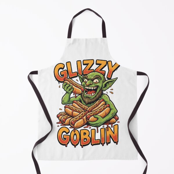 Item preview, Glizzy Goblin Funny Hot Dog Eating Monster designed and sold by k3rstman1.