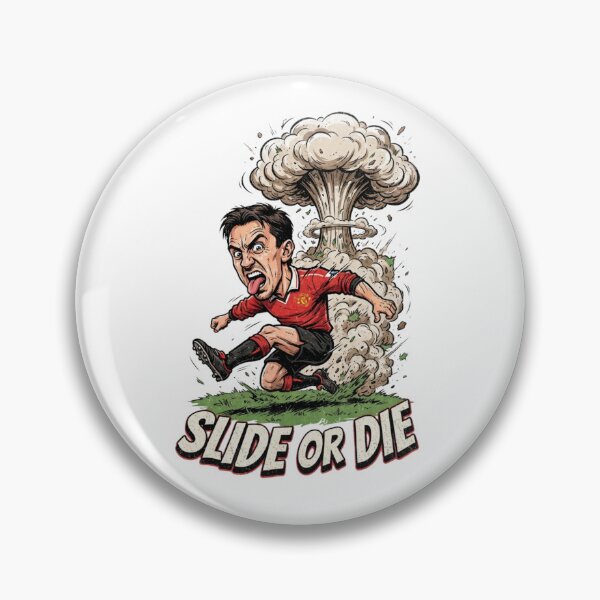 Item preview, Slide or Die Funny Soccer Player Explosion Cartoon designed and sold by annaarthk.