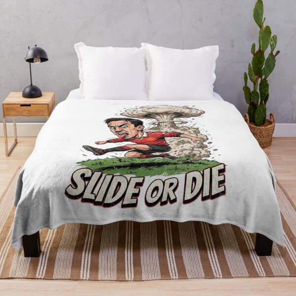 Item preview, Slide or Die Funny Soccer Player Explosion Cartoon designed and sold by annaarthk.