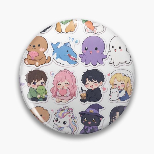 Item preview, Cute Kawaii Chibi Japanese characters beautiful love sweetheart pretty designed and sold by Vintage Designs +.