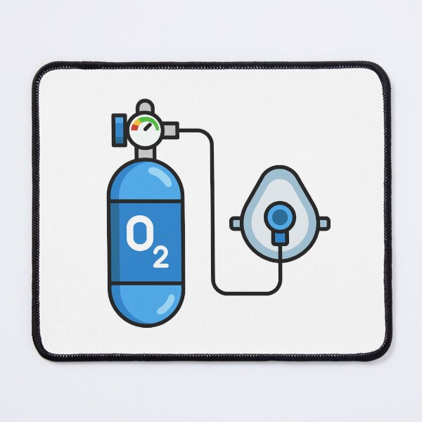 Item preview, Oxygen Tank And Mask Medical Icon designed and sold by VectorForge Studio.