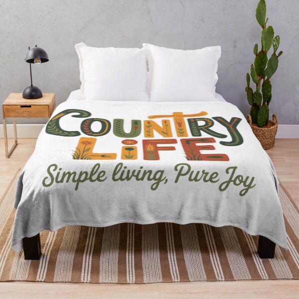 Item preview, Country Life Simple Living Pure Joy designed and sold by J-CCreations.