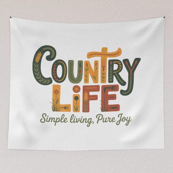 Item preview, Country Life Simple Living Pure Joy designed and sold by J-CCreations.