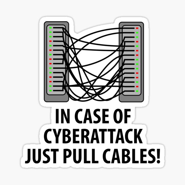 Item preview, In case of cyberattack just pull cables designed and sold by WeeTee.
