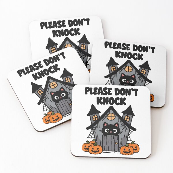 Item preview, Please Don't Knock Introvert Halloween Cat   T-shirt. designed and sold by Nuttajak.