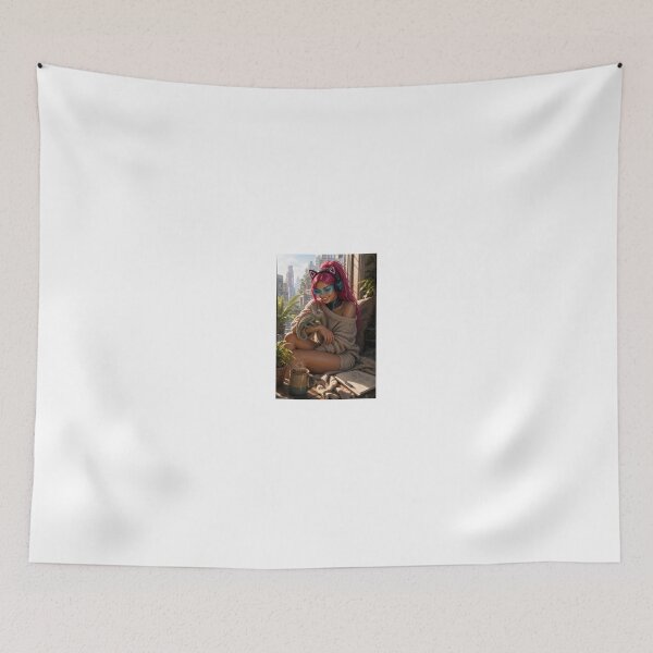 Item preview, Cathryne with chameleons in city morning designed and sold by CathryneDelamort.
