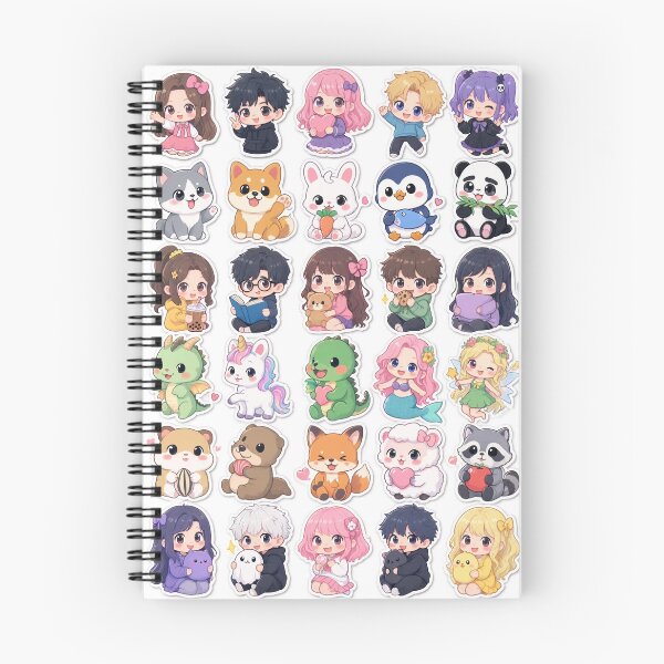 Item preview, Cute Kawaii Chibi Japanese characters beautiful love sweetheart pretty designed and sold by Vintage Designs +.