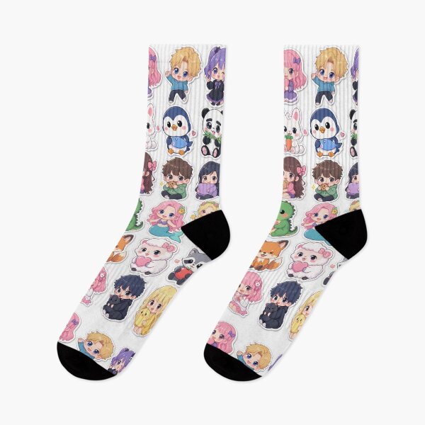Item preview, Cute Kawaii Chibi Japanese characters beautiful love sweetheart pretty designed and sold by Vintage Designs +.