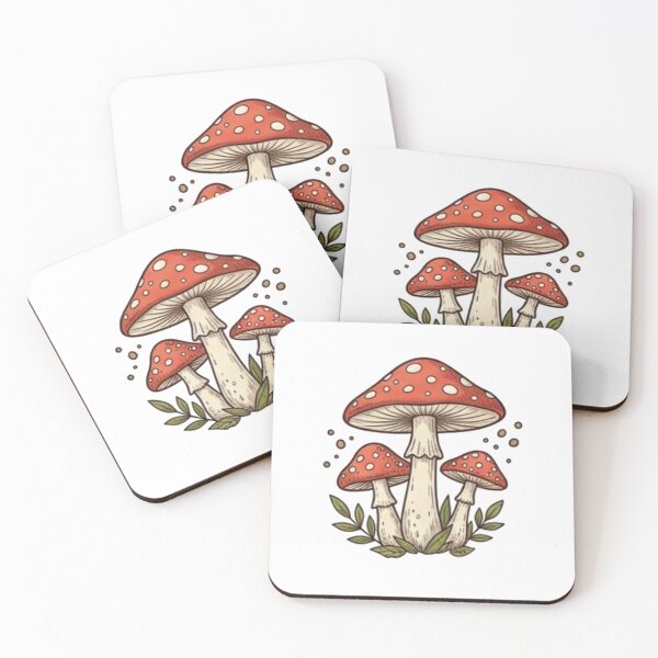 Item preview, Vintage Cottagecore Red Toadstool Mushroom Forest Botanical Aesthetic designed and sold by Rehnair.