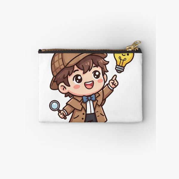 Item preview, Detective Toby Solving the Case - Cute Mascot Sticker designed and sold by fuhadislam.