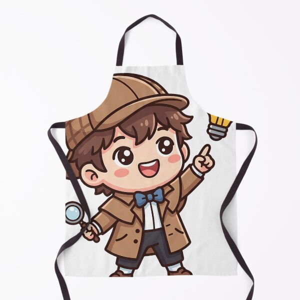Item preview, Detective Toby Solving the Case - Cute Mascot Sticker designed and sold by fuhadislam.