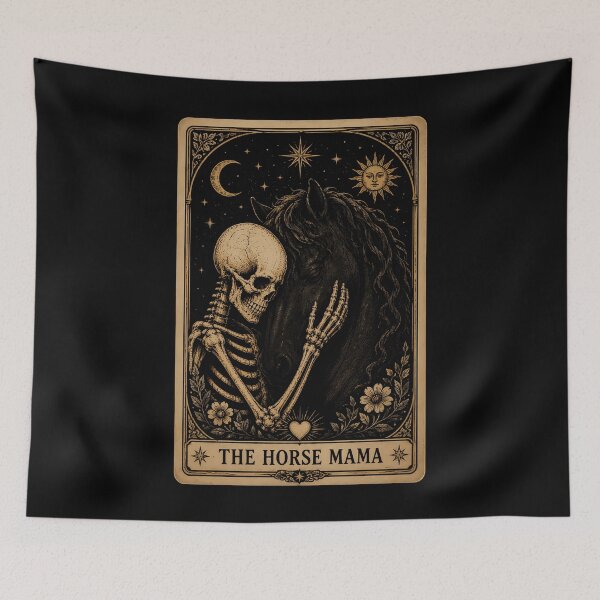 Item preview, Skeleton Embrace with Majestic Horse Halloween designed and sold by rafaeltto.