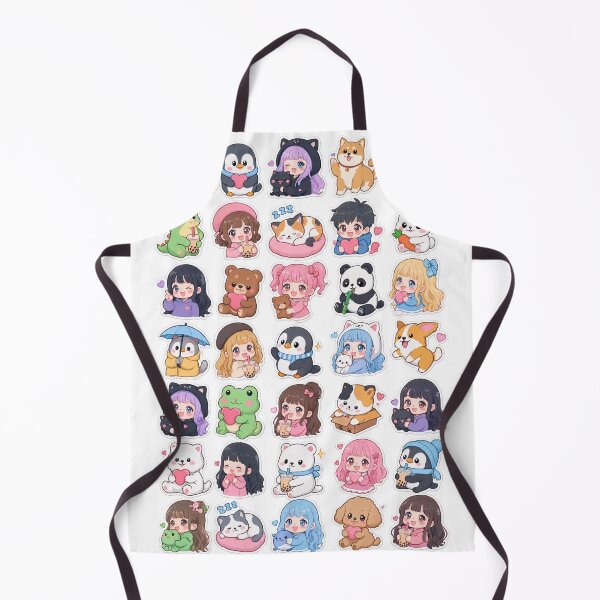 Item preview, Cute Kawaii Chibi Japanese characters beautiful love sweetheart pretty designed and sold by Vintage Designs +.