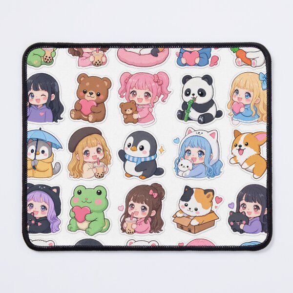 Item preview, Cute Kawaii Chibi Japanese characters beautiful love sweetheart pretty designed and sold by Vintage Designs +.