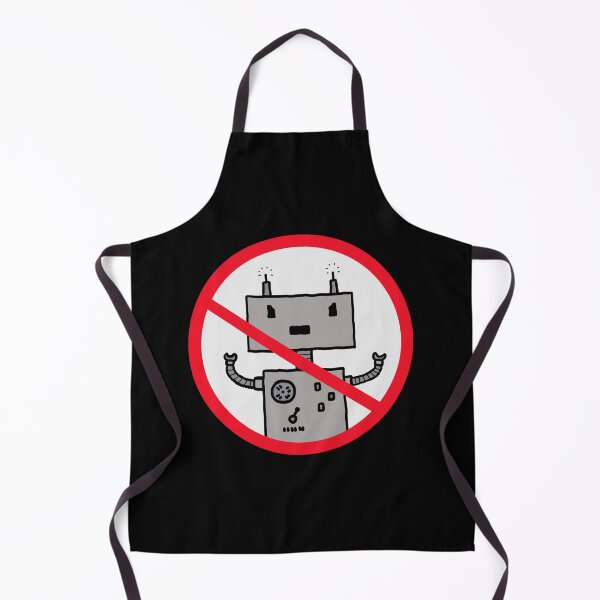 Item preview, No Robots! Sign designed and sold by Lisi's Designs.
