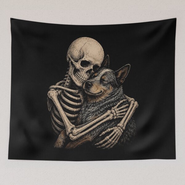 Item preview, Skeleton and Texas Heeler Embrace Graphic Design designed and sold by rafaeltto.