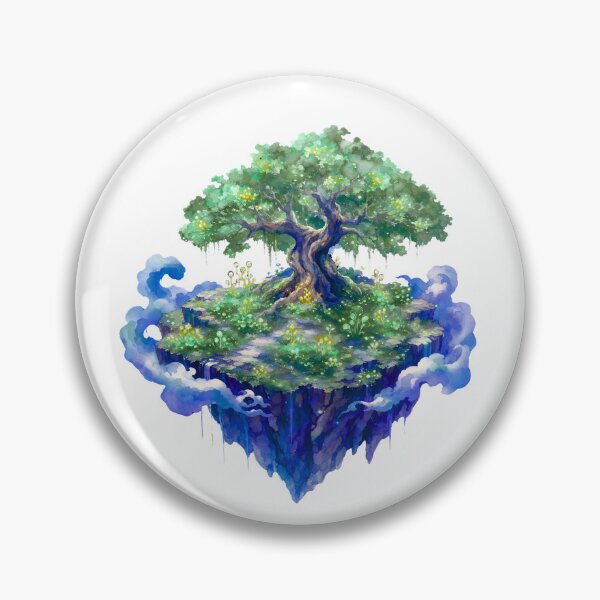 Item preview, enchanted floating island tree designed and sold by introvertarts.