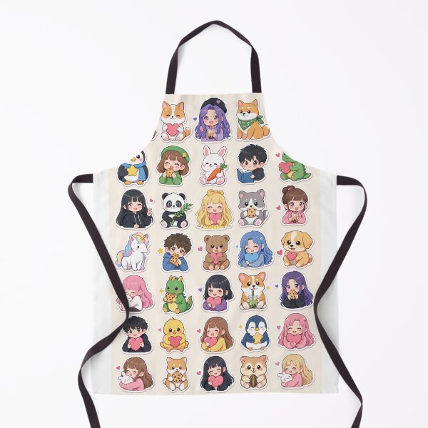 Item preview, Cute Kawaii Chibi Japanese characters beautiful love sweetheart pretty designed and sold by Vintage Designs +.