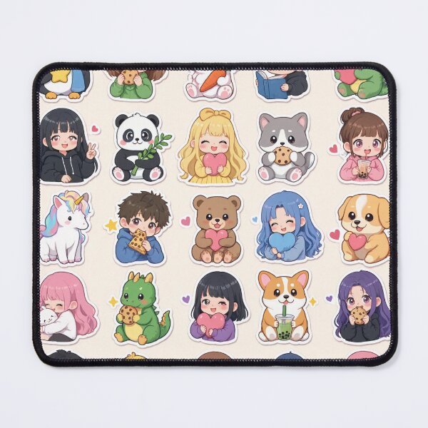 Item preview, Cute Kawaii Chibi Japanese characters beautiful love sweetheart pretty designed and sold by Vintage Designs +.