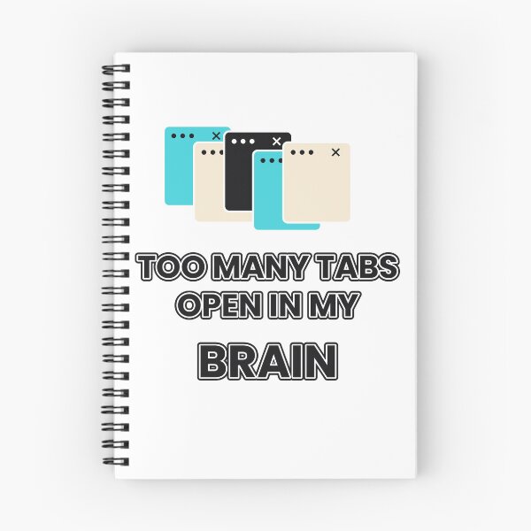 Item preview, Too Many Tabs Open In My Brain Funny Coder Shirt designed and sold by Ai Tech Humor .