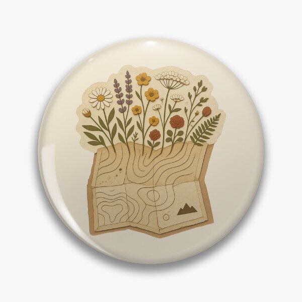 Item preview, Wildflower Map Botanical Adventure designed and sold by ITCHAWAWAA.