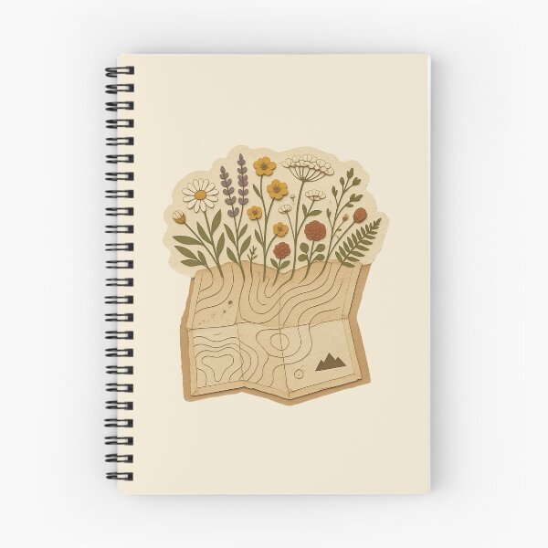 Item preview, Wildflower Map Botanical Adventure designed and sold by ITCHAWAWAA.