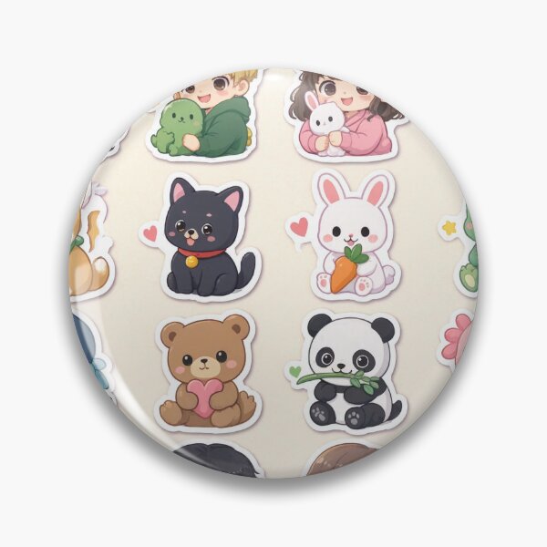 Item preview,  Cute Kawaii Chibi Japanese characters beautiful love sweetheart pretty designed and sold by Vintage Designs +.