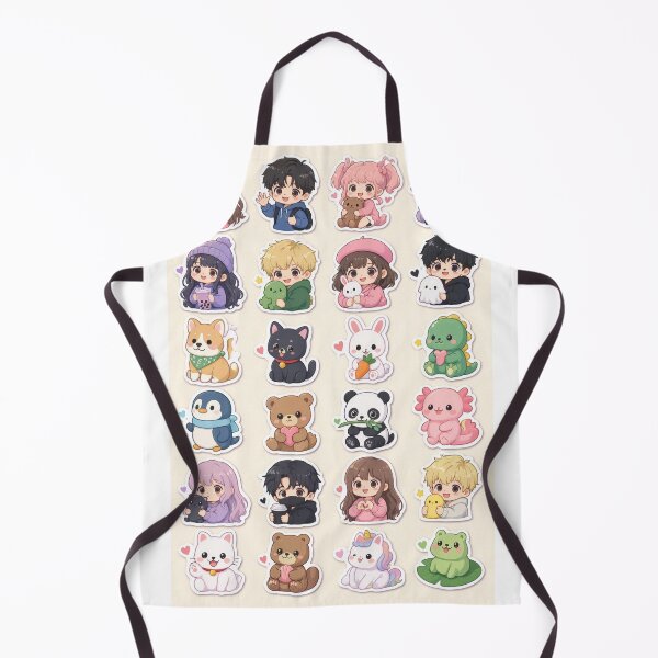 Item preview, Cute Kawaii Chibi Japanese characters beautiful love sweetheart pretty designed and sold by Vintage Designs +.