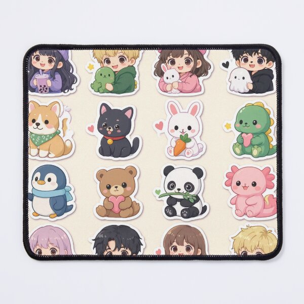 Item preview, Cute Kawaii Chibi Japanese characters beautiful love sweetheart pretty designed and sold by Vintage Designs +.