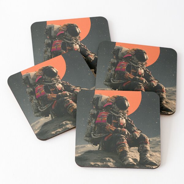 Item preview, Japanese Ukiyoe Astronaut Vintage Space Samurai Art designed and sold by GrinGalore.