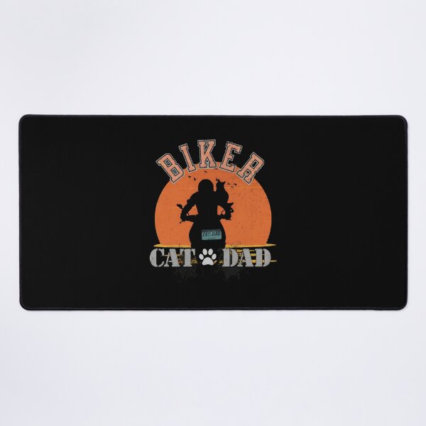 Item preview, Biker Cat Dad Motorcycle Rider Pet Lover Graphic designed and sold by OlyvieArt.