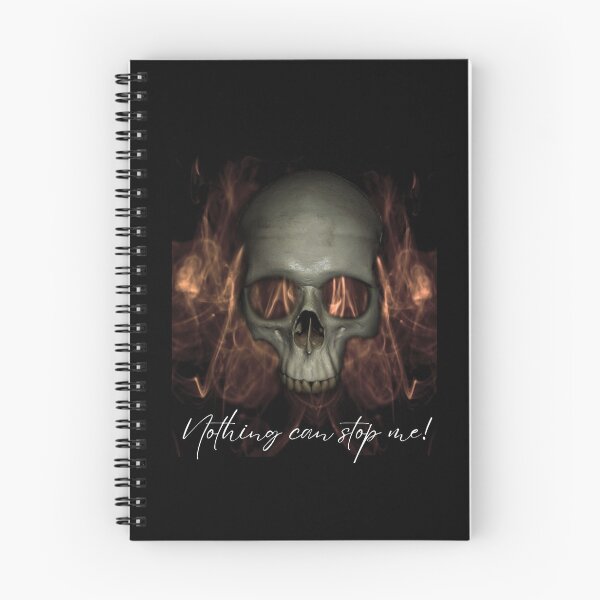 Item preview, Nothing Can Stop Me Fire Skull Halloween Biker designed and sold by MariaPCMaria.