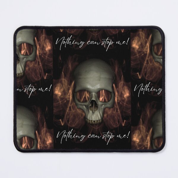 Item preview, Nothing Can Stop Me Fire Skull Halloween Biker designed and sold by MariaPCMaria.