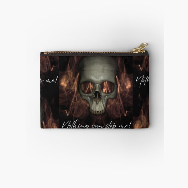 Item preview, Nothing Can Stop Me Fire Skull Halloween Biker designed and sold by MariaPCMaria.